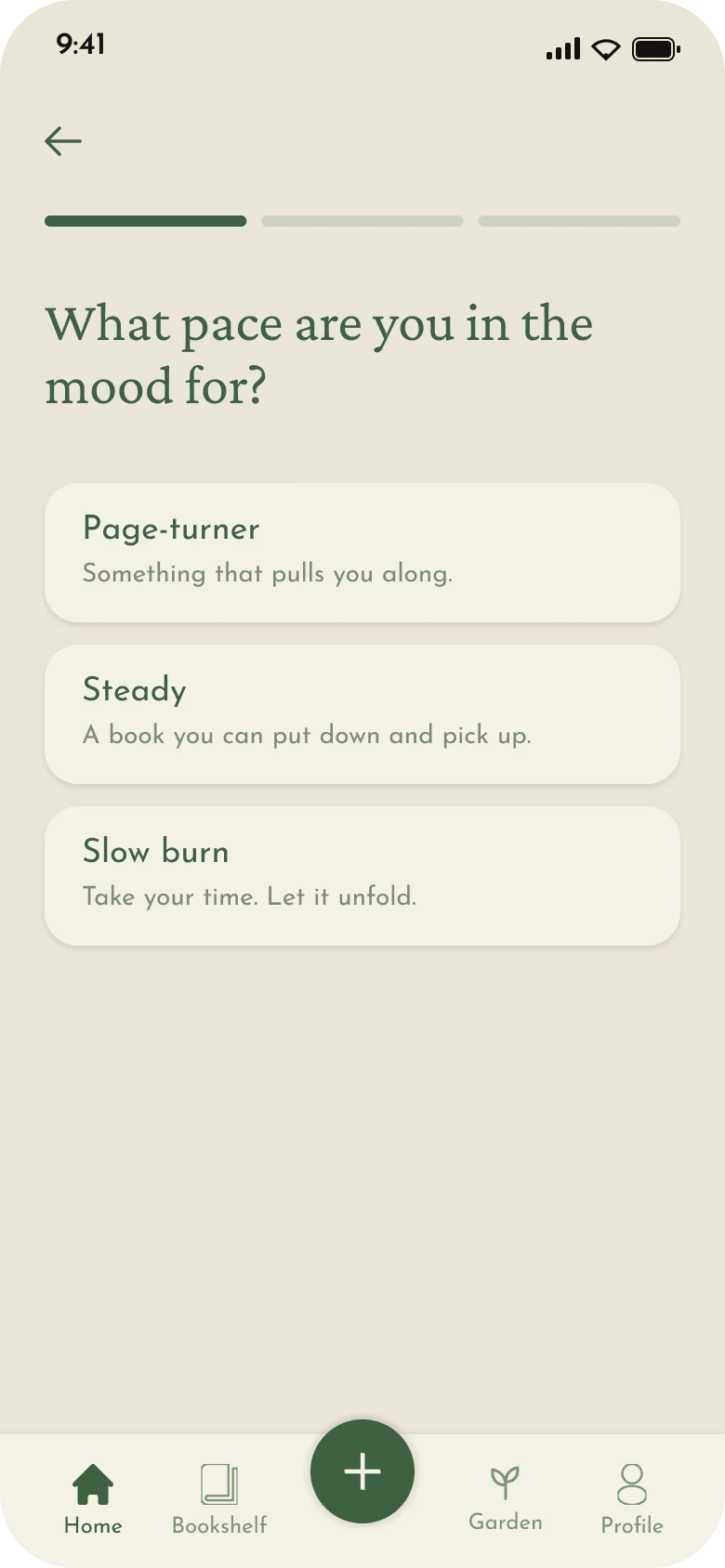 What pace are you in the mood for
